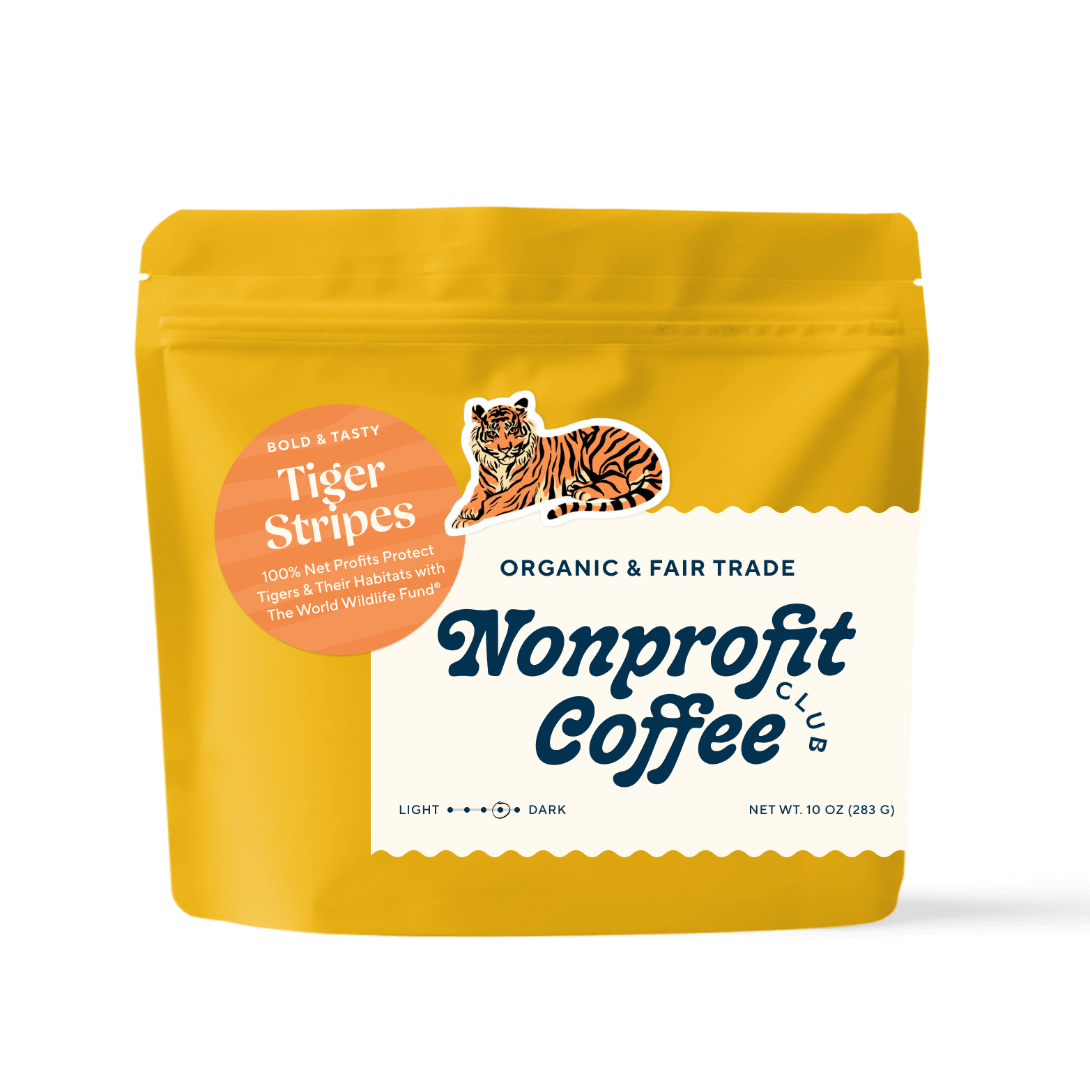 Tiger Stripes coffee bag